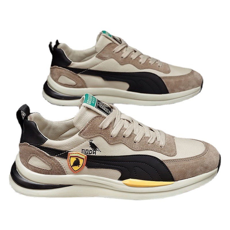 2024 new men's shoes autumn argan shoes sports casual clunky sneakers travel shoes Korean fashion all-matching sneaker