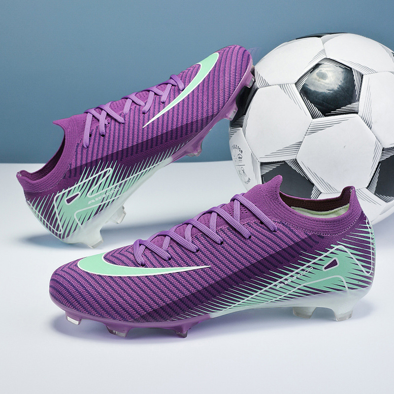 Cross-Border 2025 New Style 16 Football Shoes World Cup Training European Cup Long Spike Artificial Grass Sports Shoes