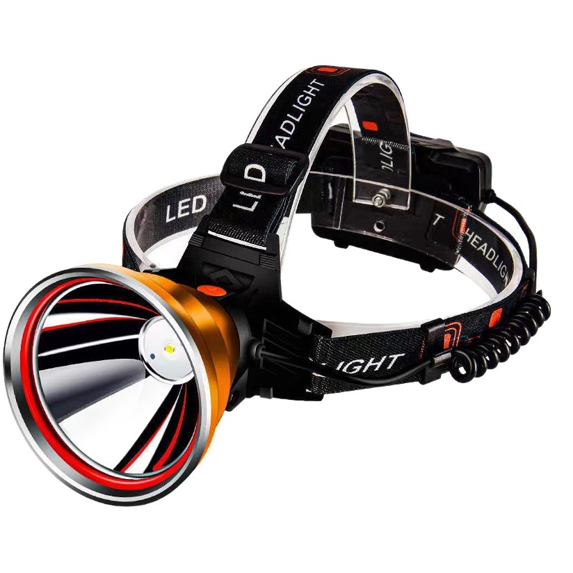 P50 strong light LED headlight charging super bright head-mounted long-range field miner's lamp super long endurance fishing lamp big light Cup