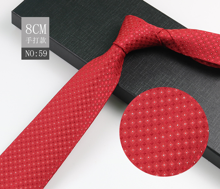 Picture of Men's Tie Business Shirt Stripesd Security Professional Formal Wear Wholesale Plus Logo Manufacturer 8cm Hand-Made