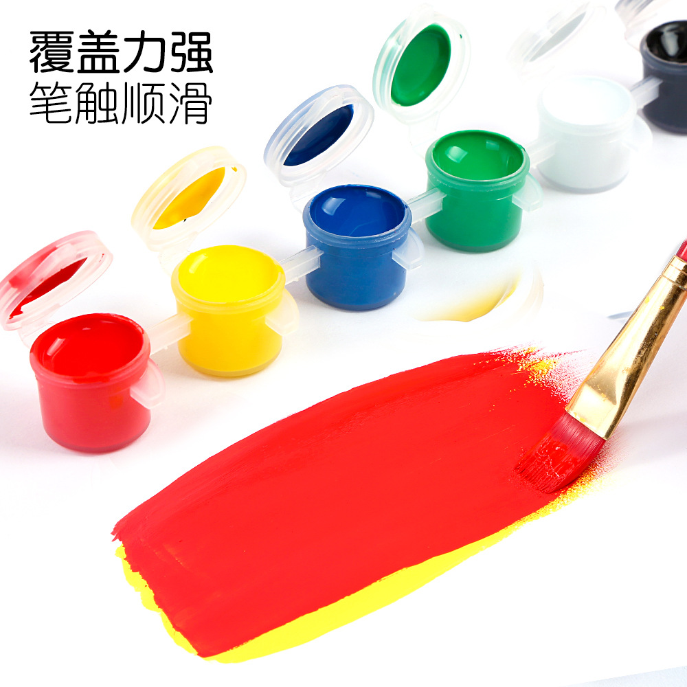 Picture of Six-Piece Hand-Painted Acrylic Paint 3ml 5ml Kidsren's Painting Pigment Kindergarten DIY Art Graffiti Materials