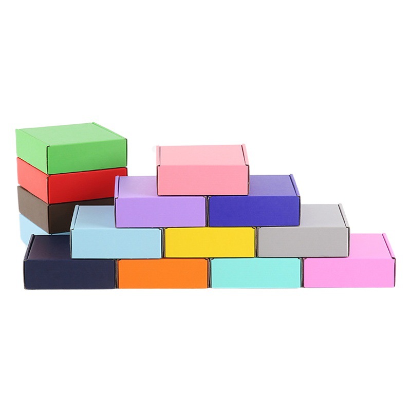 Orange aircraft box manufacturers thickened color packaging box jewelry box custom thickened express packing box in stock