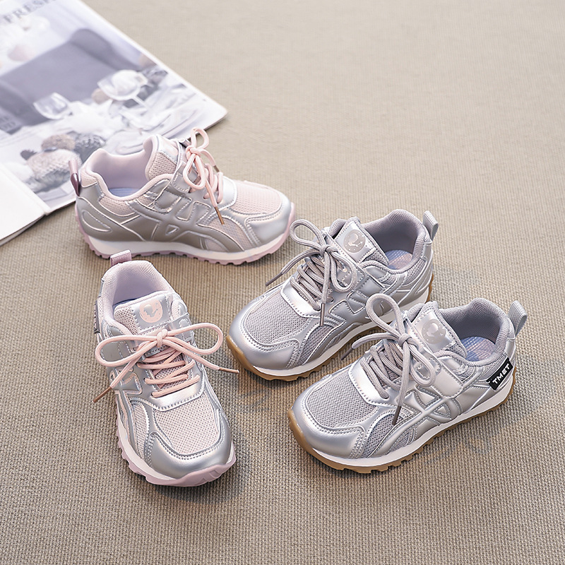 Girls' Shoes Korean Style 2025 Spring New Children's Torre Shoes Girls' Casual sneaker Mesh Shoes