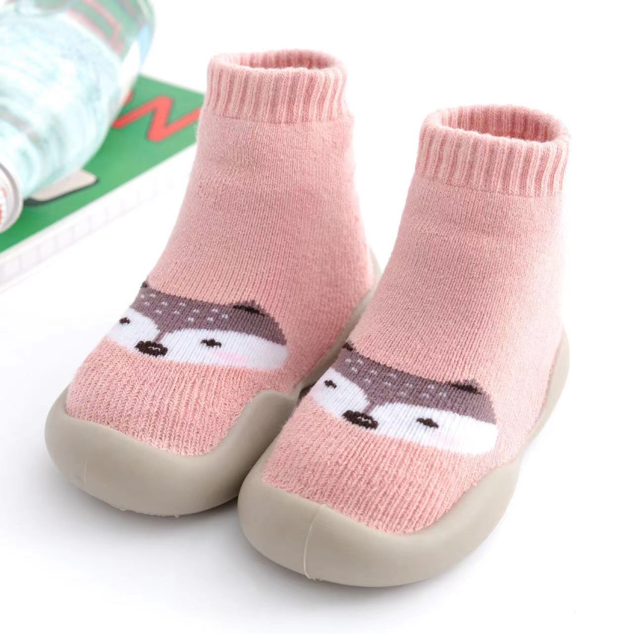 Picture of Baby Toddler Shoes Soft Sole Non-slip Spring Autumn and Winter Baby Socks Shoes Indoor Walking Early Education Breathable Shoes for Infants