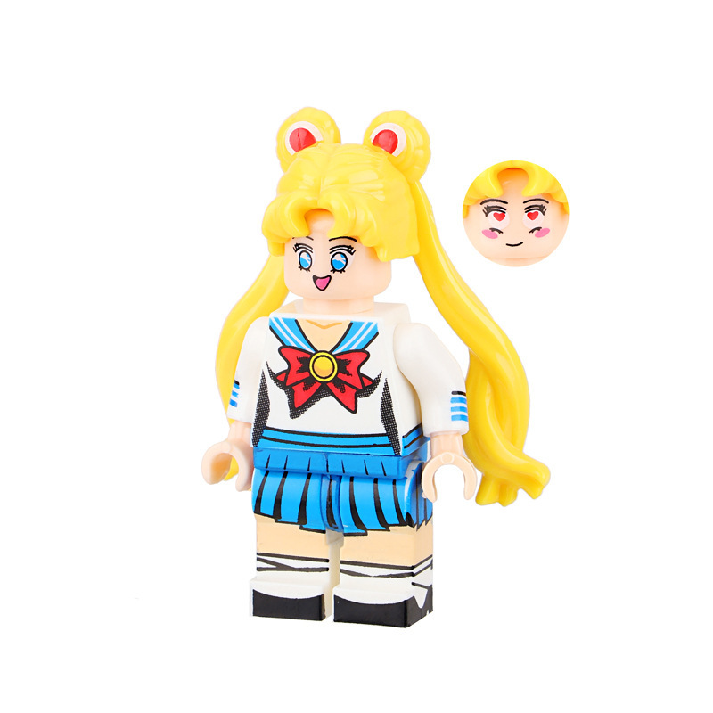 Picture of Cartoon Cartoon animal Princess pumping music plastic assembled building blocks little doll toy mixed batch foreign trade exclusive
