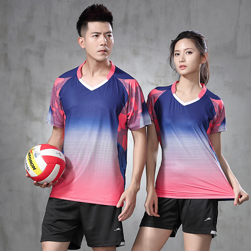 Picture of Badminton sportswear suit new quick-drying breathable round neck tennis table tennis uniform training team uniform custom printing