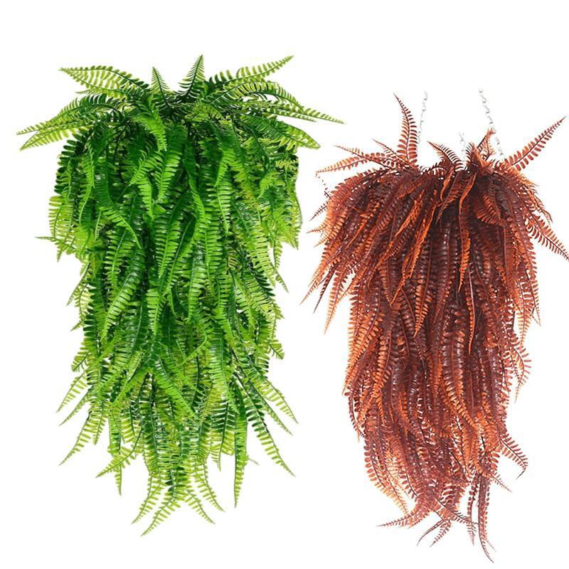 Cross-Border Green Plants 69 Mesh Persian Grass Wall Hanging Simulated Plant Fern Amniotic Tooth Fern Rattan Indoor Wedding Home Decoration