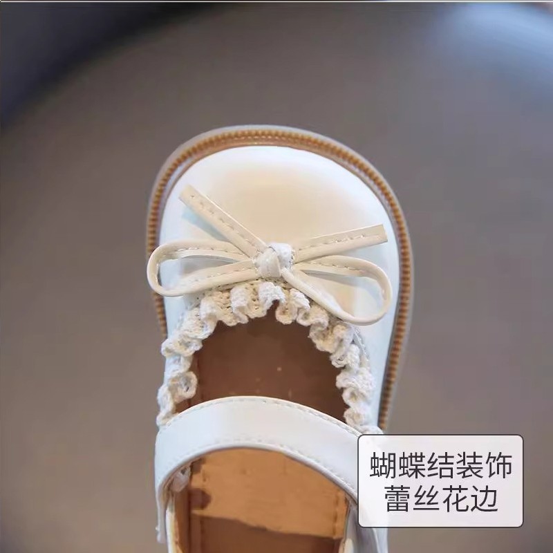 Picture of Girls' toddler shoes, autumn new children's soft-soled beanie shoes, girls' baby bows, princess shoes, little girls' single shoes