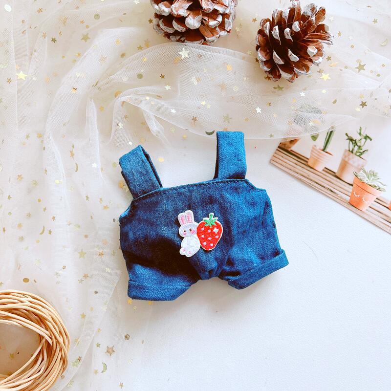 Picture of Hot selling one-shoulder bib pants 20cm cotton doll normal body fat body clothing accessories in stock