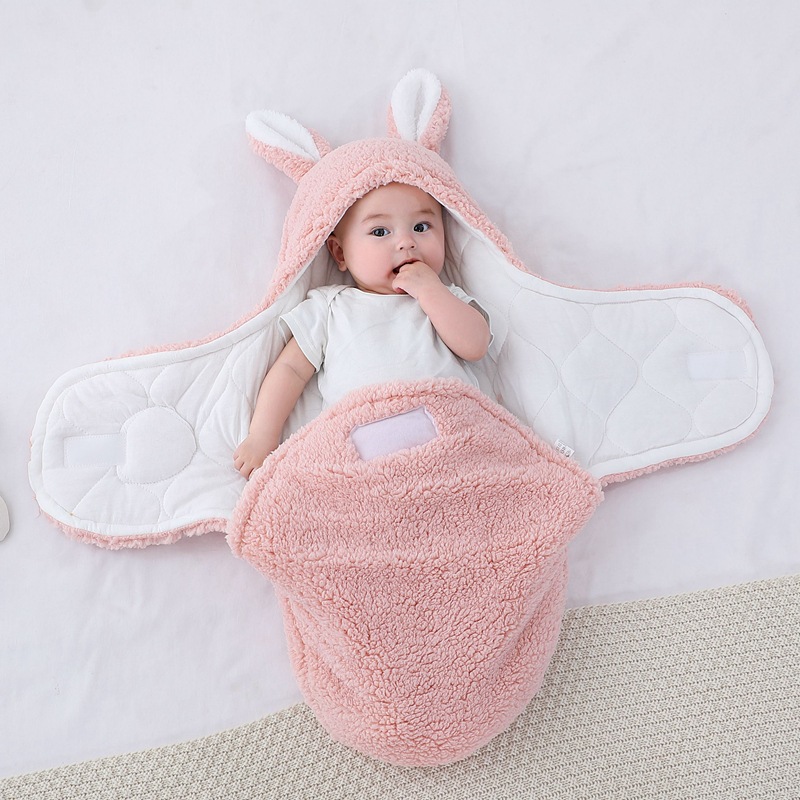 Picture of Coated Baby Newborn Baby Sleeping Bag Anti-Scare Swaddling Baby Supplies for Newborn Baby in Autumn and Winter