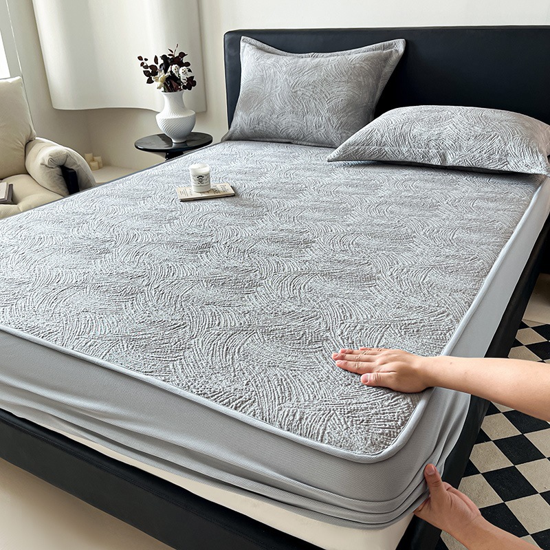 Class A Cool Ice Bean Cold Mat Machine Washable 2025 New Summer Bed Hat Ice Silk Mat Three-Piece Set Air-Conditioned Mat