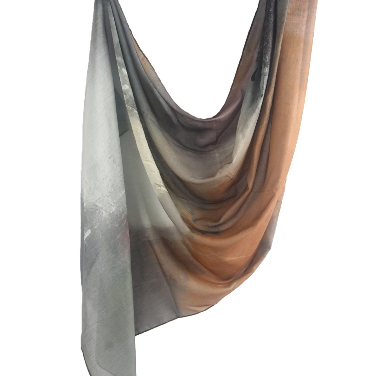 Picture of Best-Selling Watercolor Tie-Dye Cotton Scarf Arabian Satin Polyester Long Scarf Turkish Middle Eastern Scarf