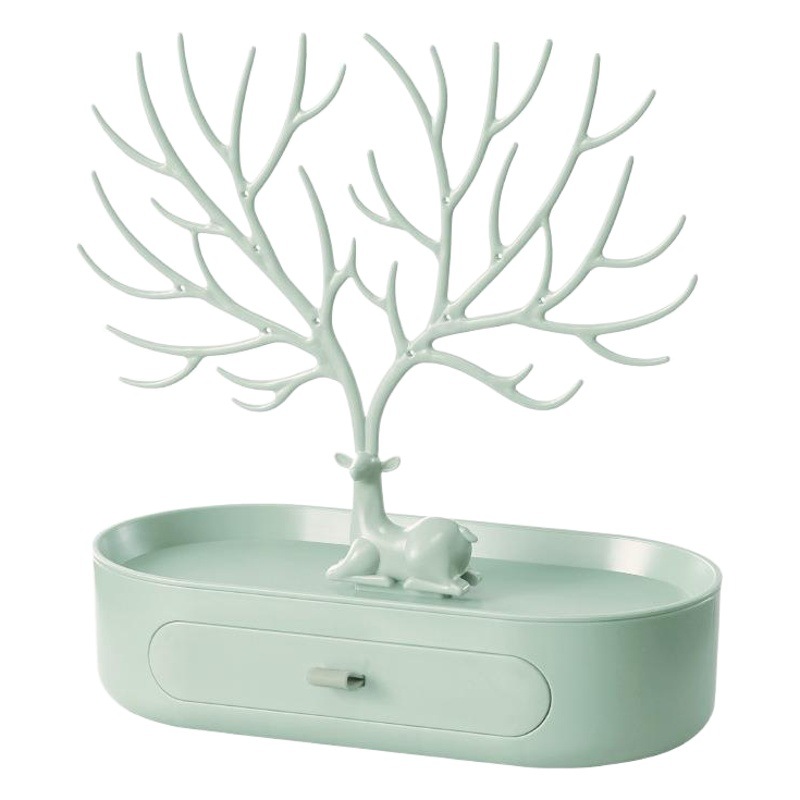 Creative Small Antlers Drawer Desktop Storage Rack Jewelry Display Storage Rack Earrings Tree-shaped Hanger