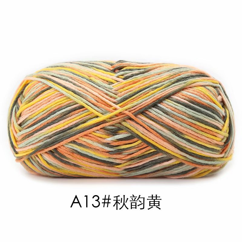 Picture of Su-velvet cotton hand-woven color wool knitting thread scarf coarse wool fancy doll coat needle sweater thread