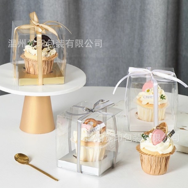 Single Paper Cup Small Cake Box 1 Maffen Cup Pudding Wood Bran Cup West Point Dessert Baking Packaging Box