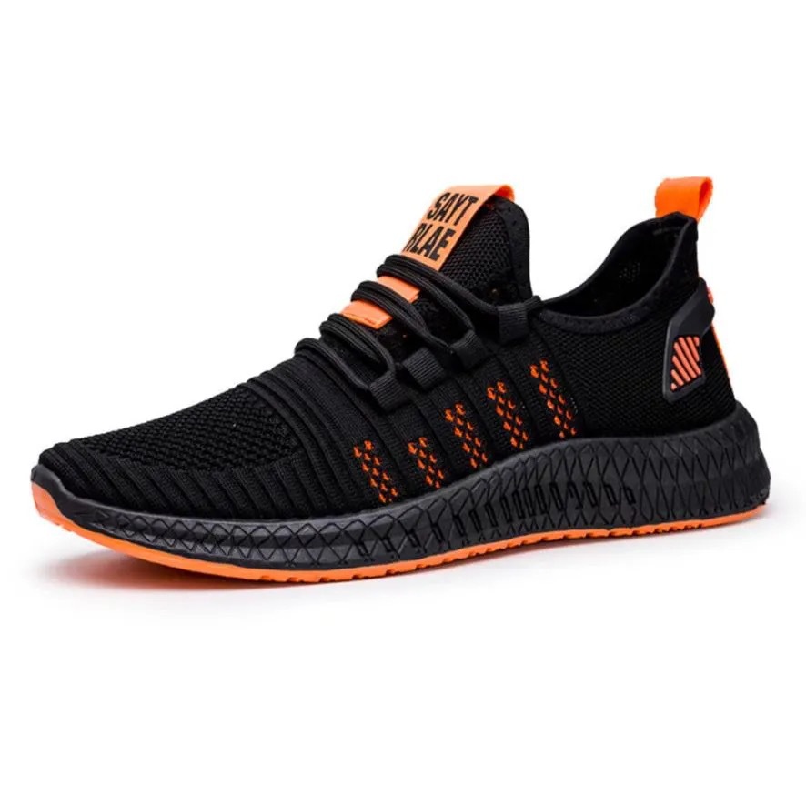 Picture of Men's Shoes 2025 Spring and Summer Men's Casual Shoes Korean Version Cross-Border Fly-Knit Shoes Running Shoes Sports Shoes Hollow Design