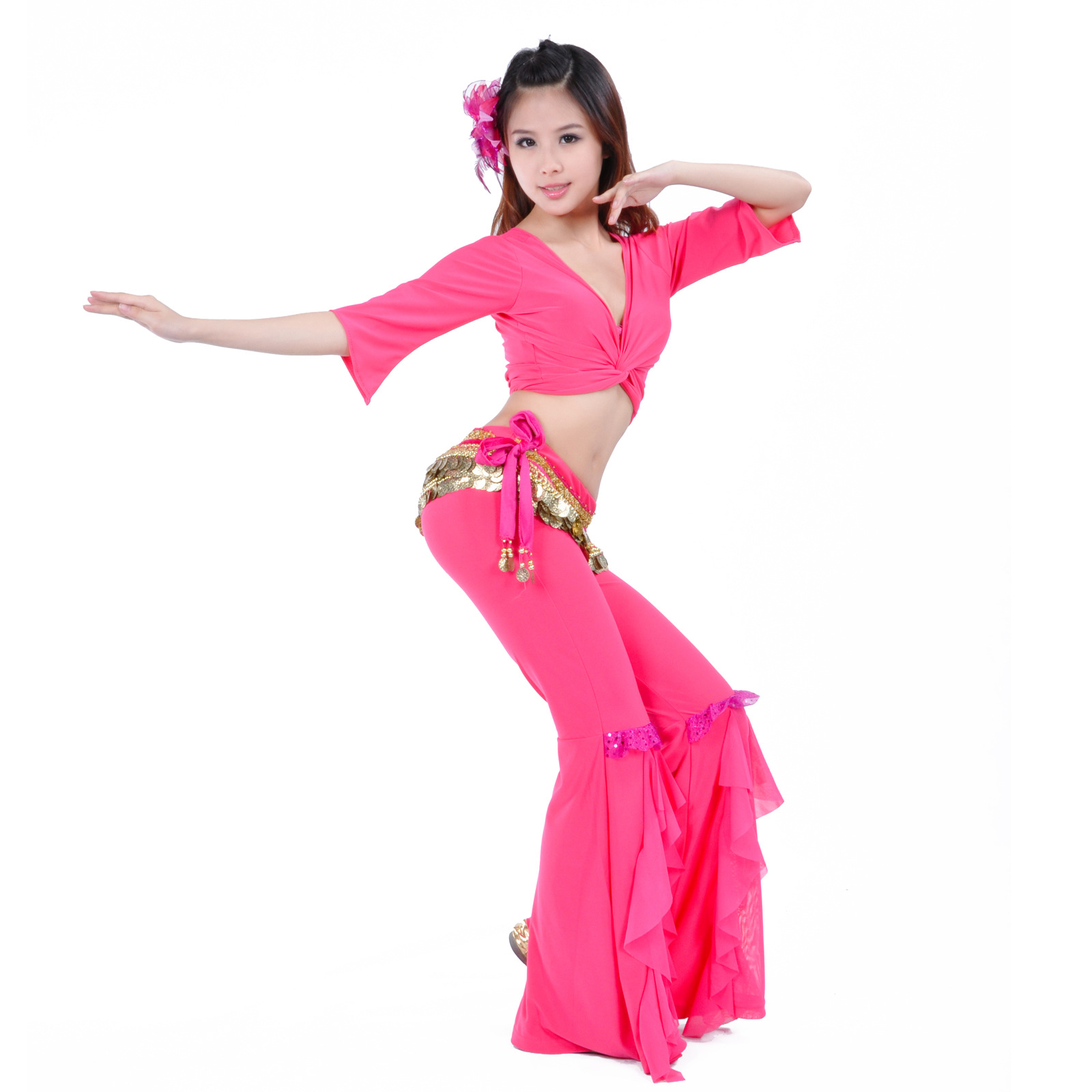 Picture of Dynamic suit, belly dance practice, belly dance sports suit, belly dance practice clothing suit wholesale