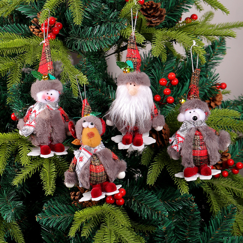 Amazon Christmas Doll Pendant Christmas Tree Ornament Forest Old Man Pendant Dwarf Doll Small Pendant Wholesale