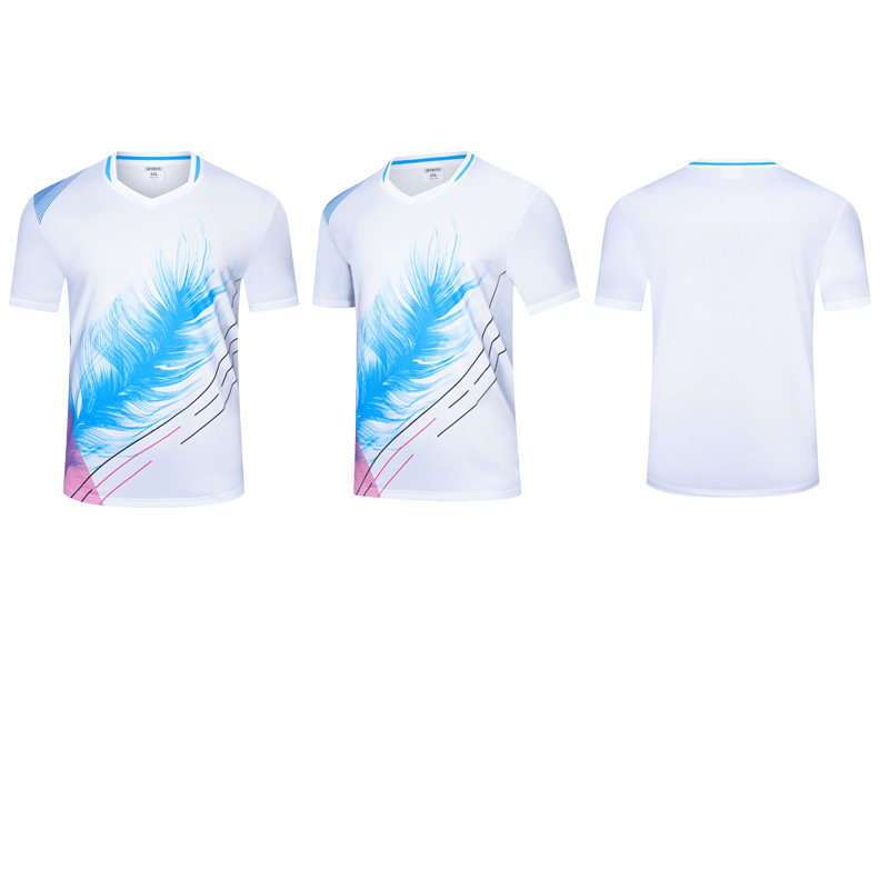 Breathable Table Tennis Suit Sports Quick-drying Cultural T-shirt Short-sleeved volleyball suit Breathable New Badminton Suit