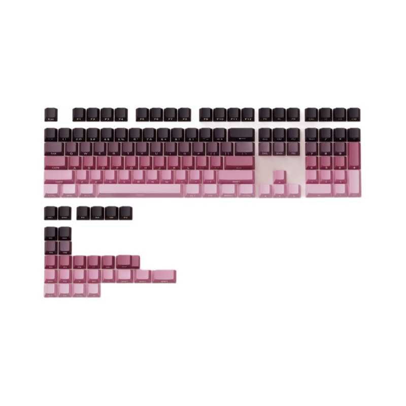 Picture of in stock gradient side engraved key cap transparent PBT original highly creative two-color customized universal key cap wholesale
