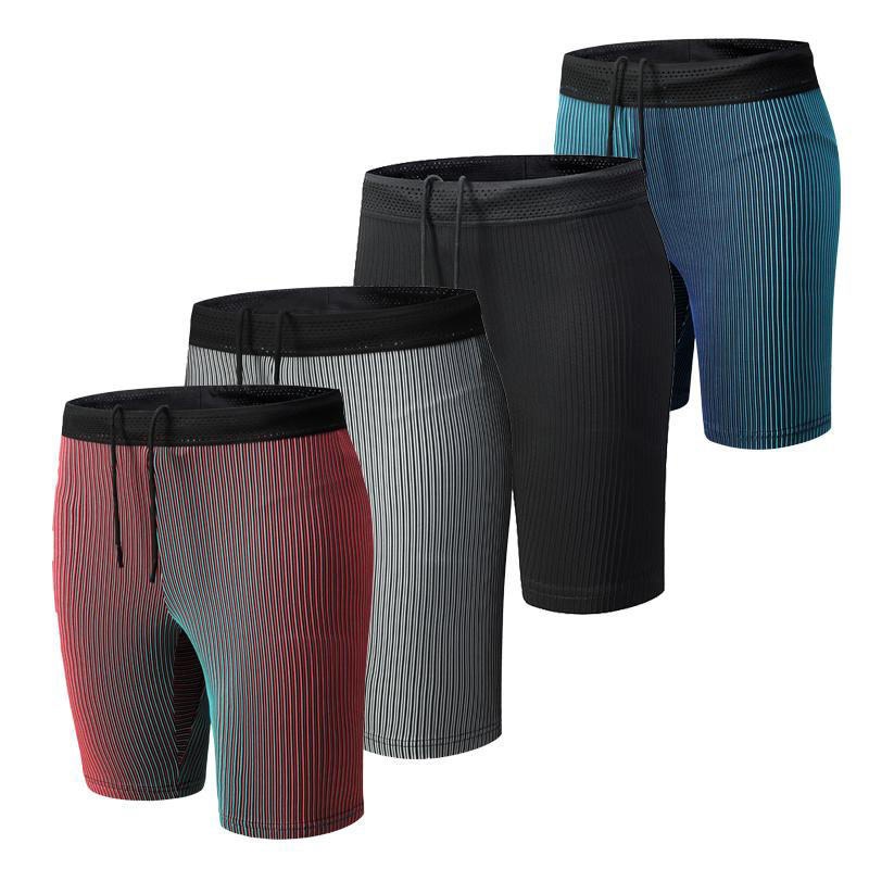 Marathon Running with Liner Tight Pants Men's Track and Field Sports Training Competition Quick-drying Breathable Shorts Cycling Shorts