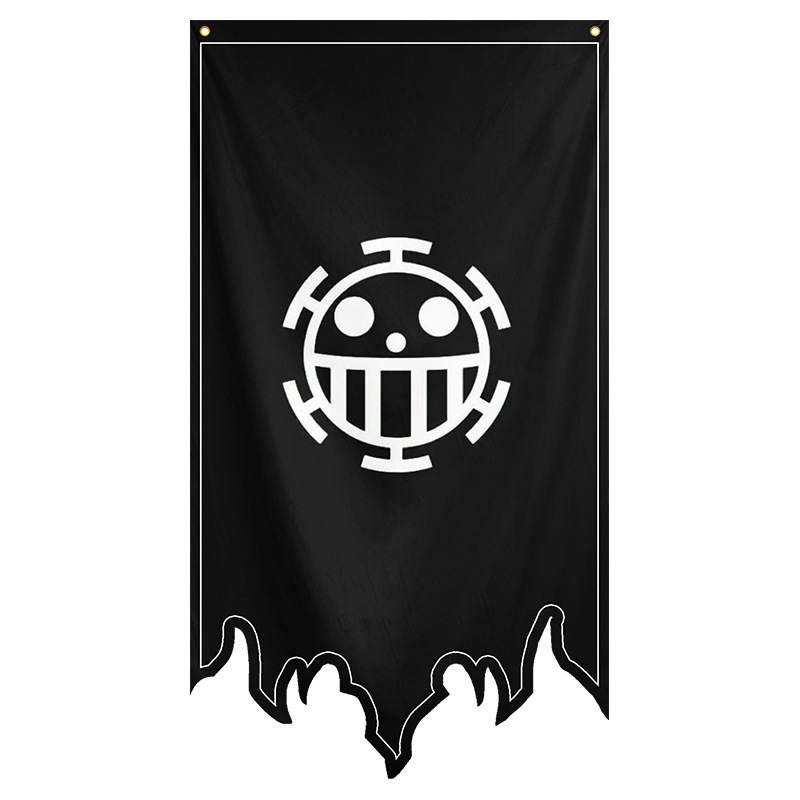 Picture of One Piece Legion Flag Pirate Flag Flag Cartoon Animation COSPLAY Decorative Flag Factory Outlet