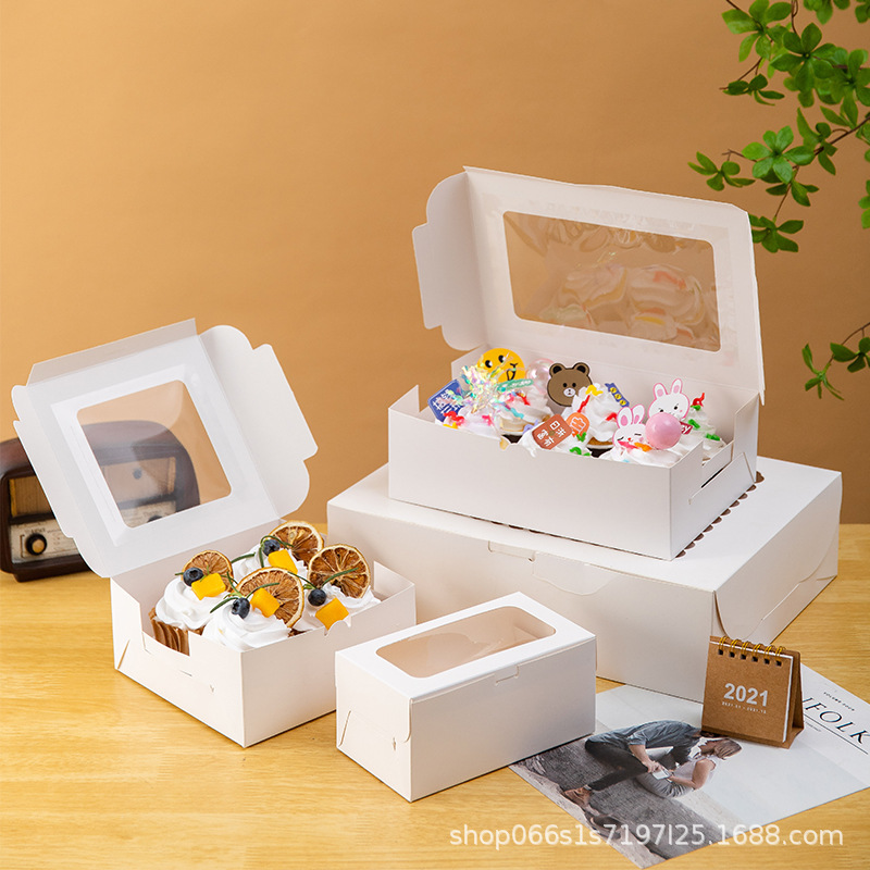 Cupcake packing box 2/4/6/12 cupcake packing box small dessert box Mafin cup packing box