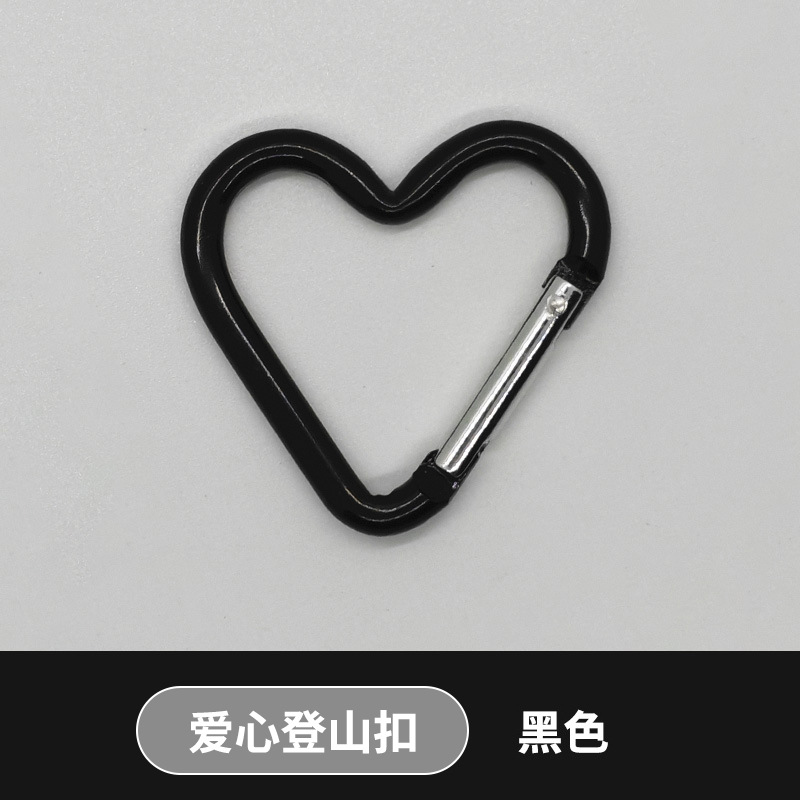 Picture of Love Carabiner 44*40mm Backpack with Heart-Shaped Backpack Buckle, Water Bottle Buckle, Heart-Shaped Aluminum Alloy Carabiner