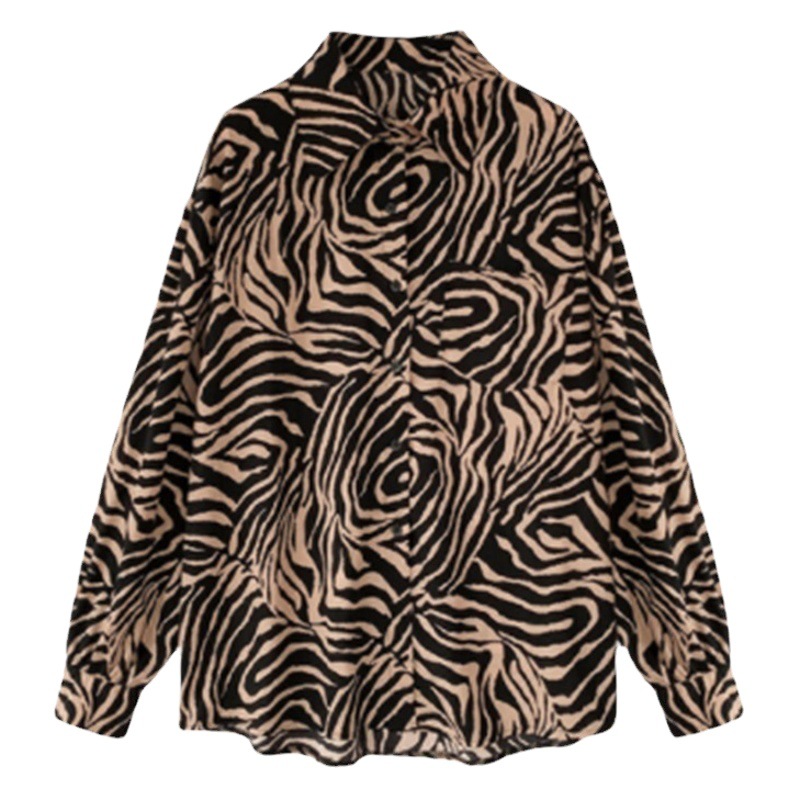 2025 Spring New Fashion Retro Long-Sleeved Stripesd Shirt Women's Loose Lazy Style Bf Shirt Jacket Top Trendy