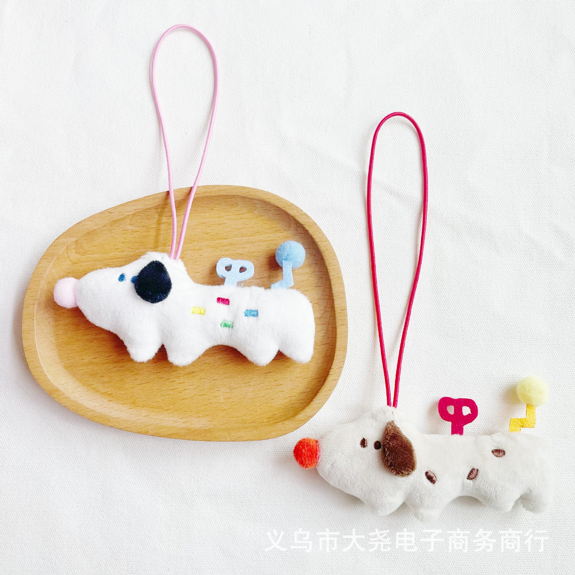 Picture of Cute Dopamine Coil Puppy Plush Doll Pendant Cartoon Dachshund Pendant Backpack Keychain Decoration