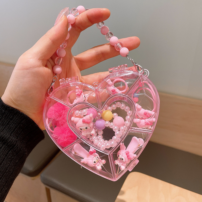 Picture of Children's jewelry baby cartoon cute fruit pendant bracelet suit birthday gift box in stock wholesale
