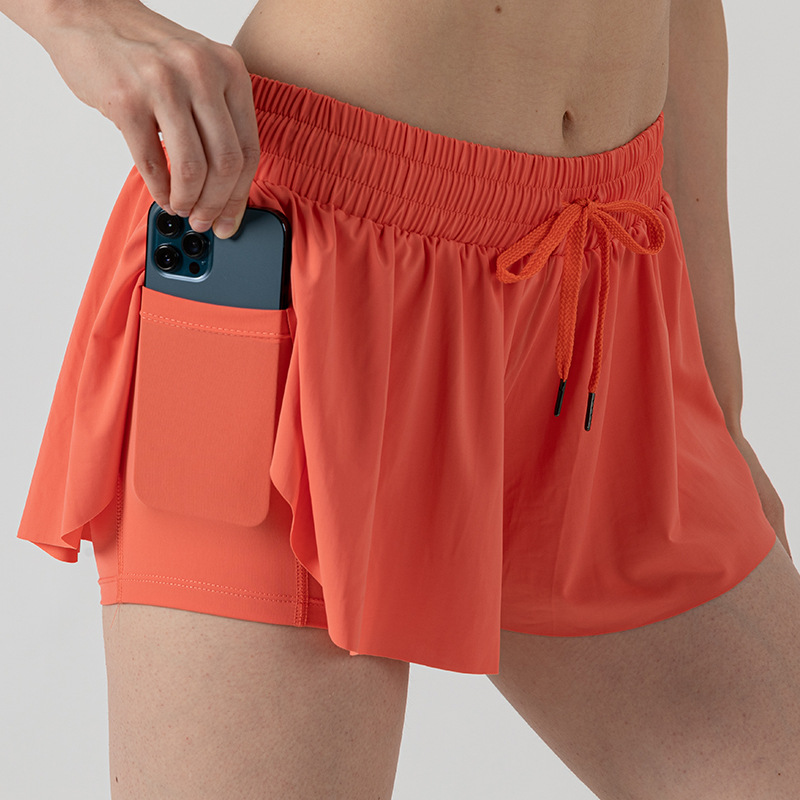 Picture of 2024 New Cross-Border Amazon Popular Yoga Wear Running Fitness Tennis Skirt Pants Pocket Sports Shorts for Women