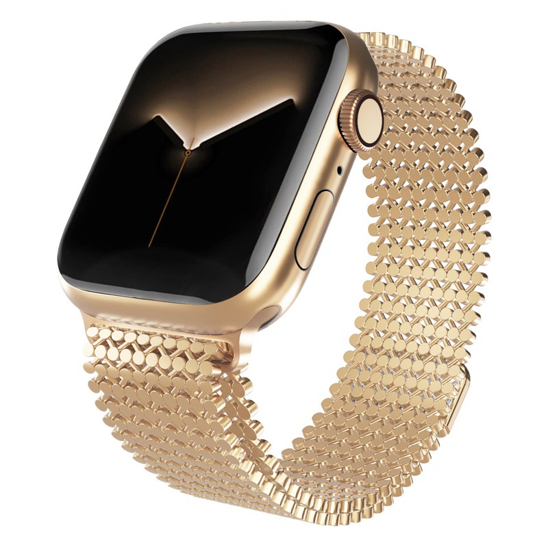 For Apple Watch Band Apple Watch Ultra Stainless Steel Strap S8 Chain Metal Magnetic Steel Band