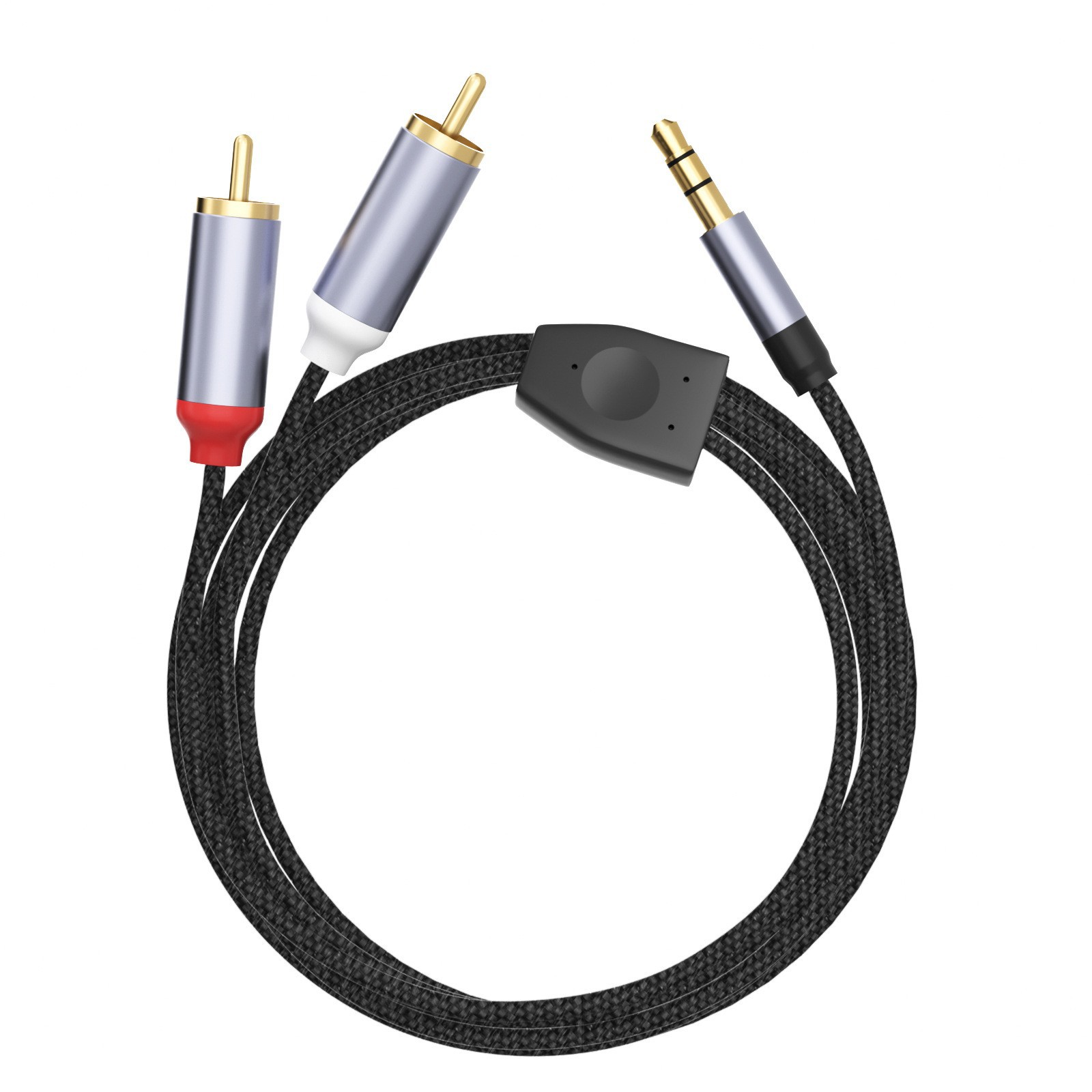 Picture of 3.5mm to Rca Double Lotus Audio Cable Computer Mobile Phone Cable Typec to Double Rca One-To-Two Audio Cable