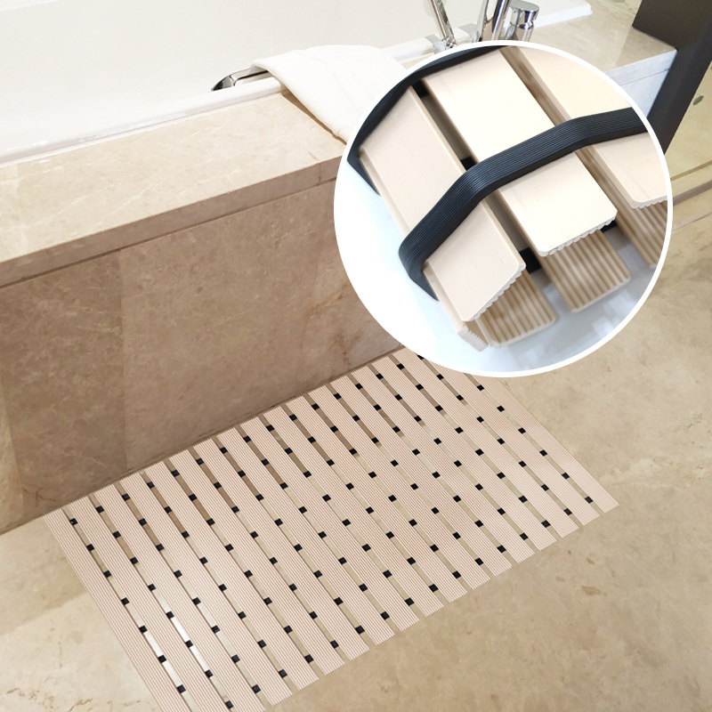 Cross-Border Bathroom Special Pvc Anti-Slip Mat Shower Room Anti-Fall Floor Mat Bathroom Toilet Toilet Waterproof Foot Mat