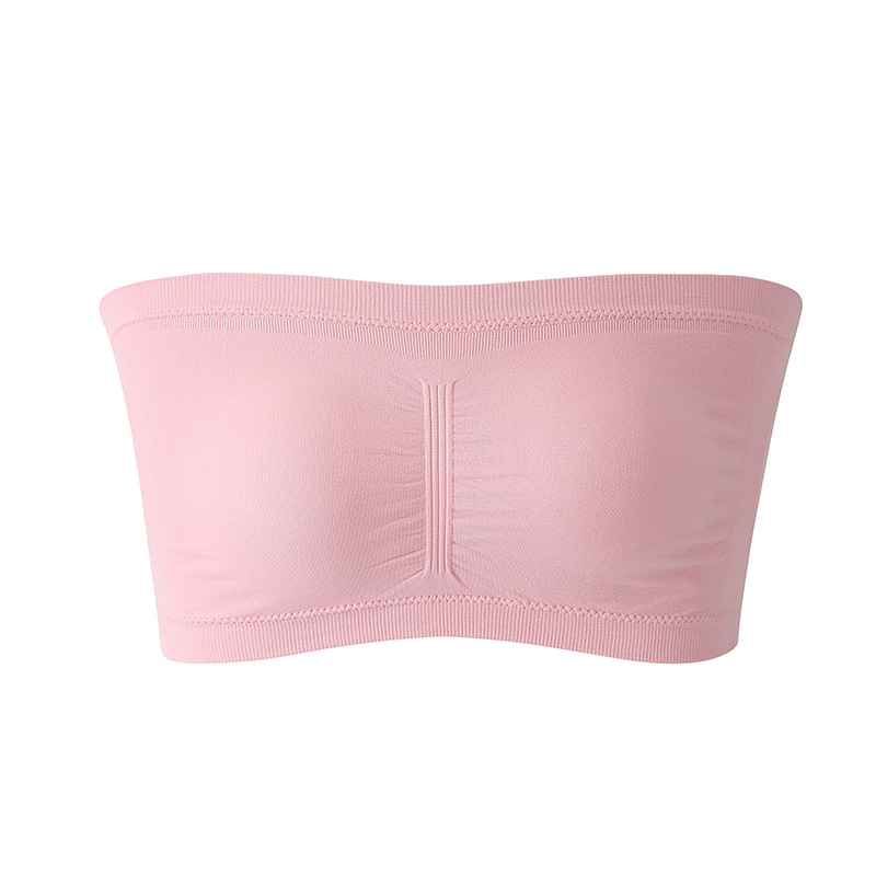 Picture of Amazon Foreign Trade Wrap Chest One-Piece Tube Top Double-Layer Strapless Invisible Underwear Beautiful Back Anti-Light Large Size 6XL