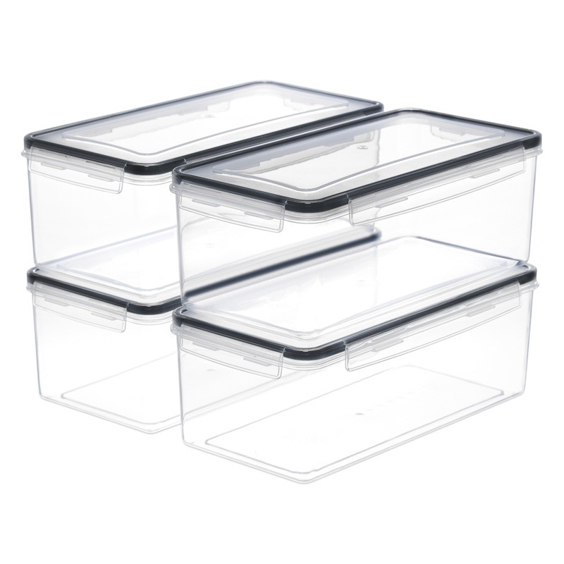 Kitchen Storage Jar 3.2L for Noodles and Grains with Lid, Moisture-Proof Storage Box, Pp Preservation Box, Moisture-Proof Sealed Jar