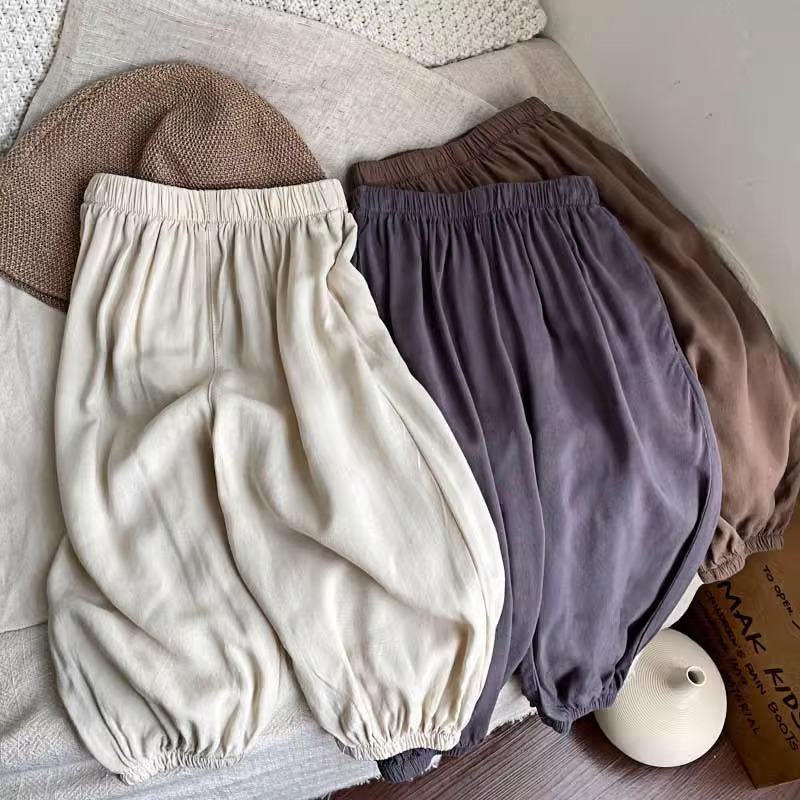 Smooth Shake Pants ~ Cool Summer Baby Summer Anti-mosquito Pants for Boys and Girls All-match Casual Loose Leg Pants