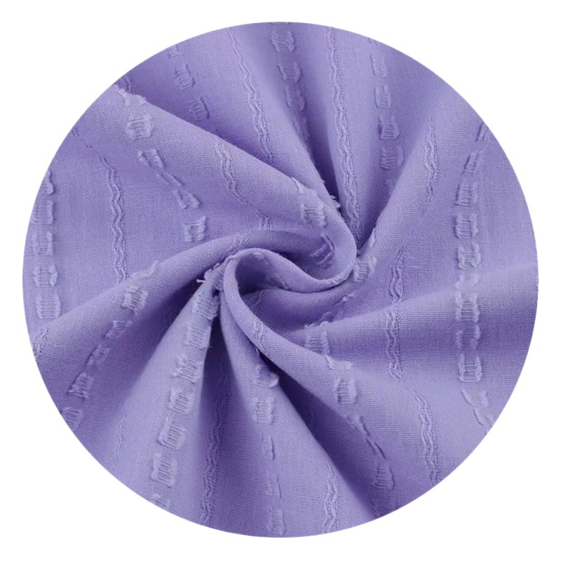Cotton stripe jacquard fabric spring and summer moisture absorption breathable children's clothing fashion shirt dress scarf fabric wholesale
