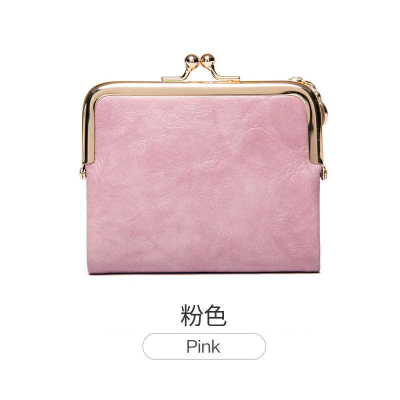 Picture of Phase Printed Leather Short Wallet for Women 2024 New Clip Coin Purse Retro Multi-Functional Foldableing Wallet Card Bag for Women