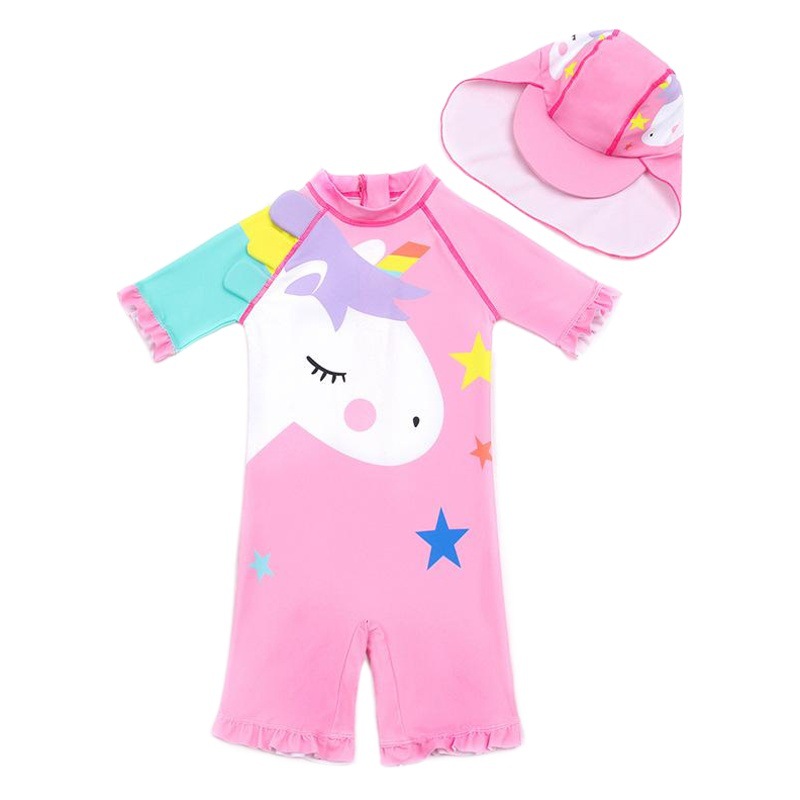 Bubble Kidsren's Swimsuit Girls 2023 New K-Style Year-Old Baby Girl Conservative Swimming Hot Spring Bubble Swimsuit