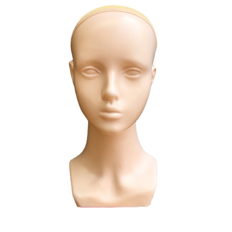 Picture of New model head without makeup can practice makeup diy makeup dummy female head model photo display model head props