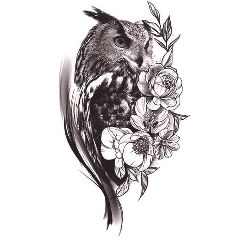 Picture of Small full arm flower arm bronzing glitter luminous painted tattoo stickers cross-border creative funny tattoo stickers manufacturers wholesale