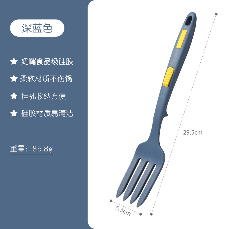 Picture of Amazon Creative Household Multi-function Silicone Cuisine Fork Large Cross-border Spaghetti Fork Fried Noodles Fork