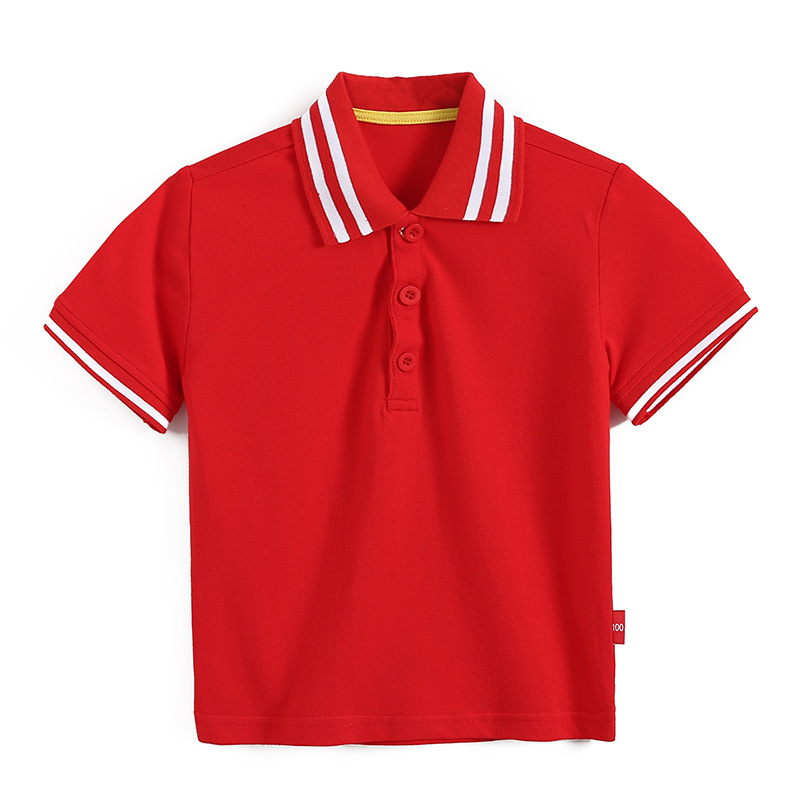 Picture of Mi Chun Boys Short-Sleeved Polo Shirt T-Shirt 2025 Summer New Kidsren's Clothing K-Style Cartoon Lapel Baby Undershirt t