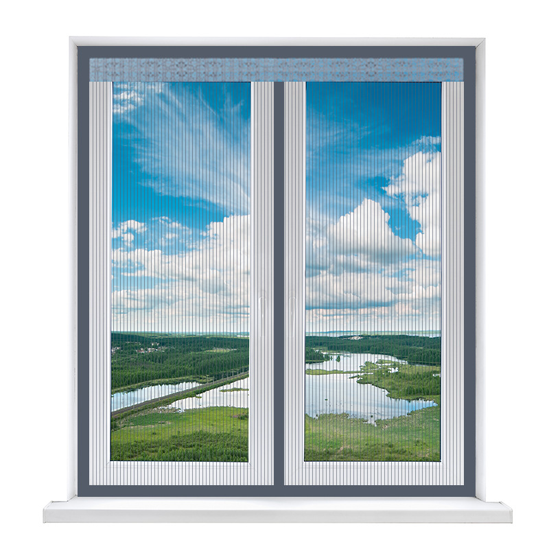 Picture of Door Curtain Screen Door Screen Door Anti-mosquito Non-perforated Magnetic Absorption Magnetic Screen Screen Screen Summer Self-loading Anti-mosquito New Style