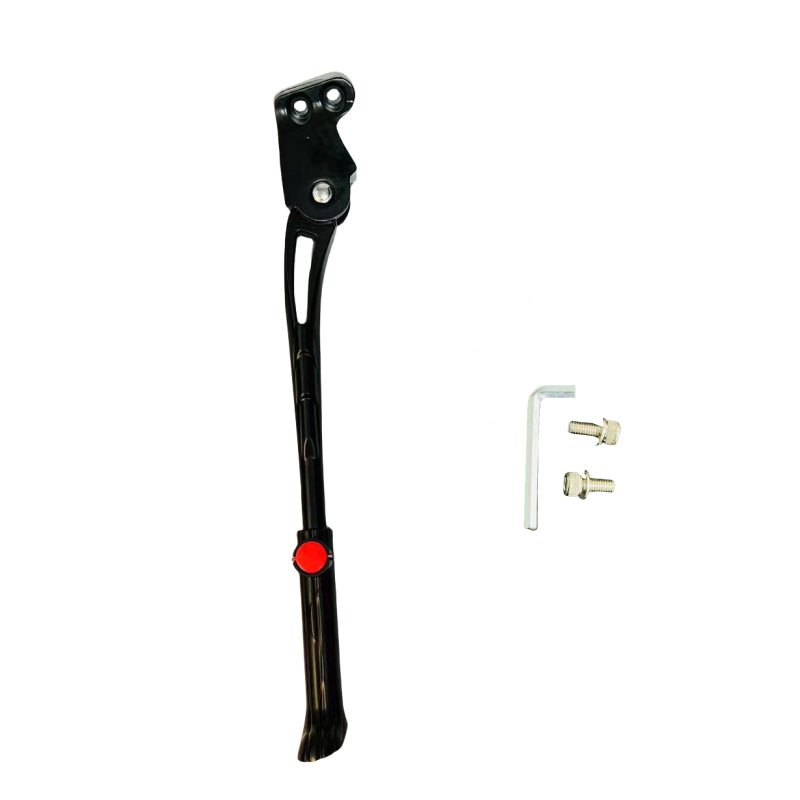 Mountain bike support bicycle foot support aluminum alloy single adjustable two-hole parking rack rear bias car ladder Jie 'an accessories