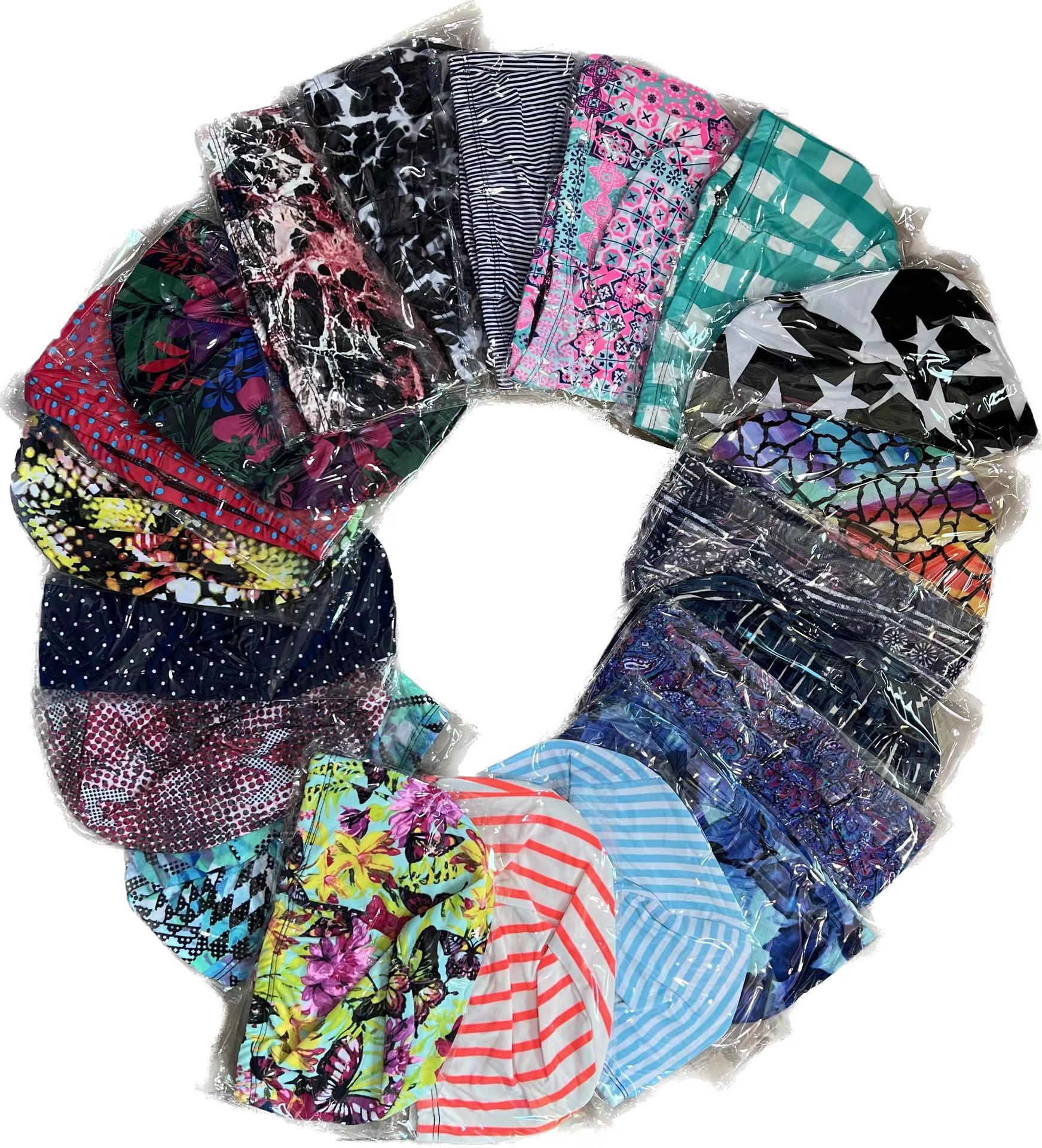 Picture of Swimming cap adult cloth cap swimming cap polyester nylon four needle six thread unisex large swimming belt paper card wholesale