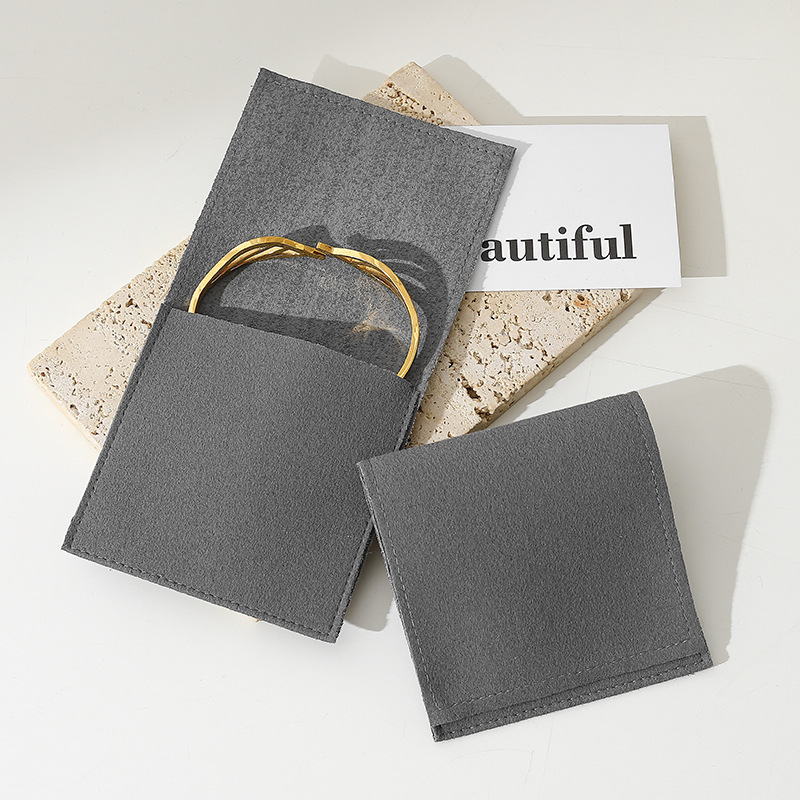 Picture of Multicolor Flannel Bag Jewelry Bag Snaps Thickened Bag Ring Necklace Anti-oxidation Jewelry Storage Bag Wholesale