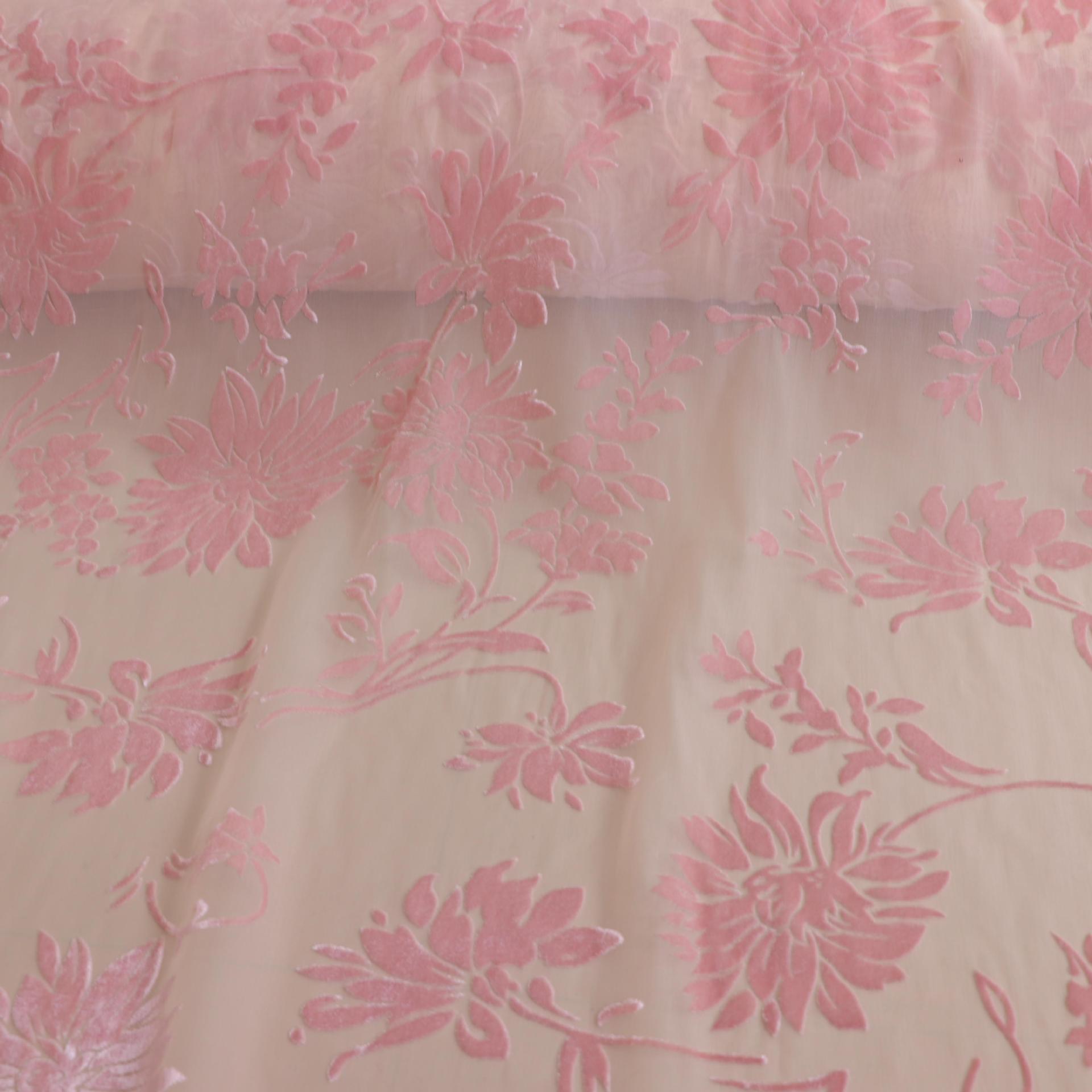 Factory Wholesale Woven Brocade Viscose Imitation Silk Velvet Burnt Out Fabric Dress Women's Textile Fabric Wholesale